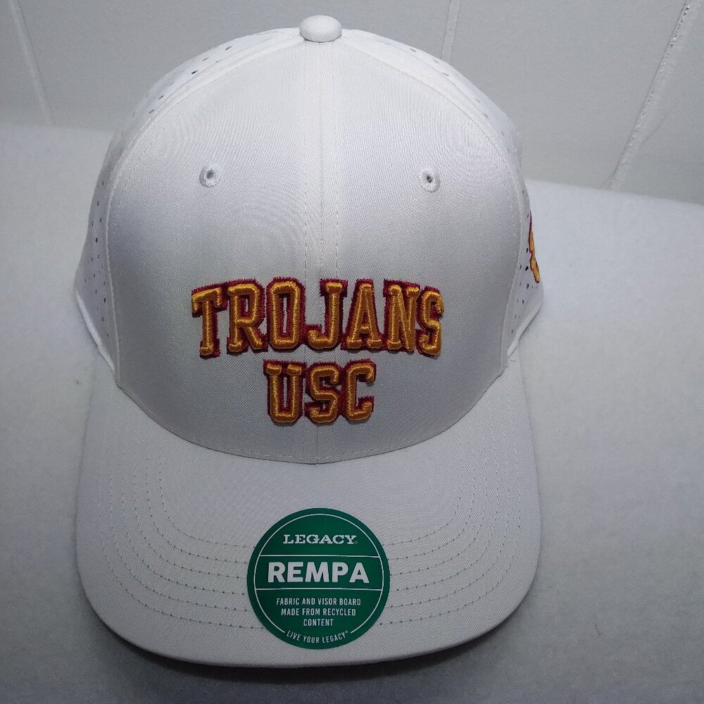 LEGACY REMPA Reclaim Mid-Pro USC Trojans White Cap One Size Adjustable New